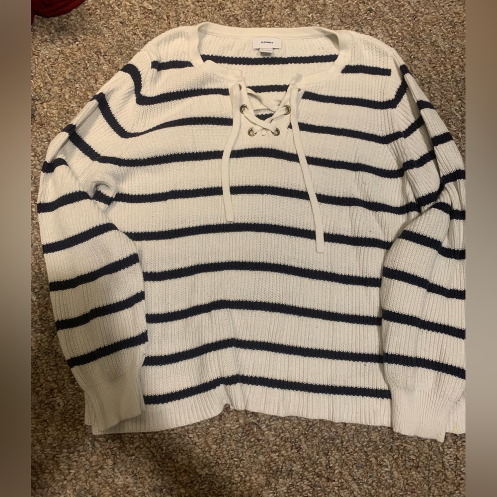 Old Navy knit sweater with ties